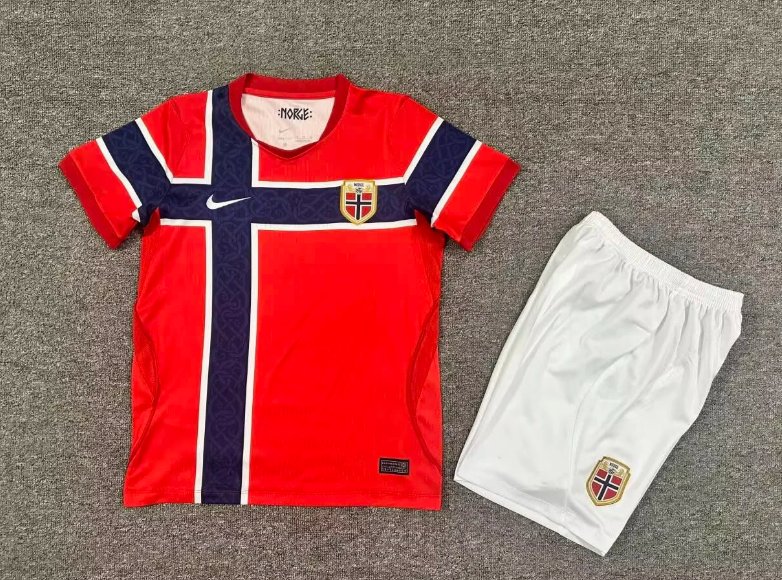 Kids-Norway 2026 World Cup Home Soccer Jersey